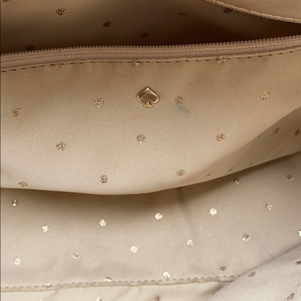 💯 Authentic Kate Spade - Y2K Vintage Gold Shimmer Puffer Purse - Picture 5 of 8